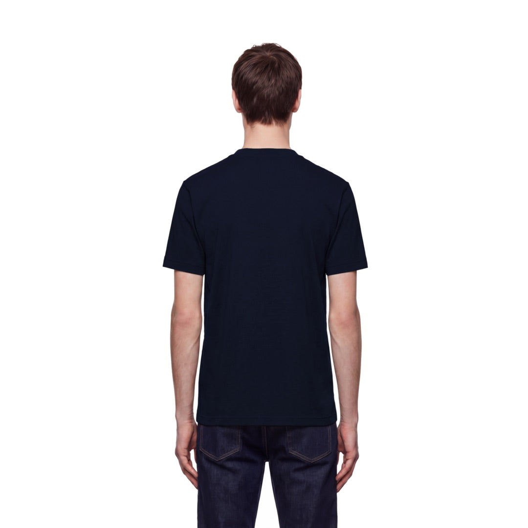 By Lanvin Script Logo Navy Blue T-Shirt
