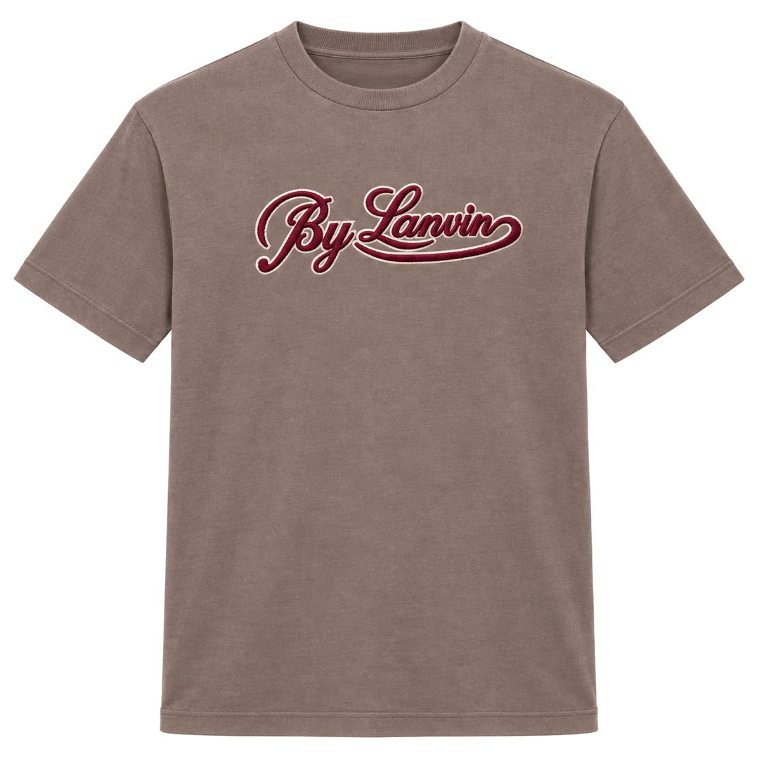 By Lanvin Script Logo Brown T-Shirt S