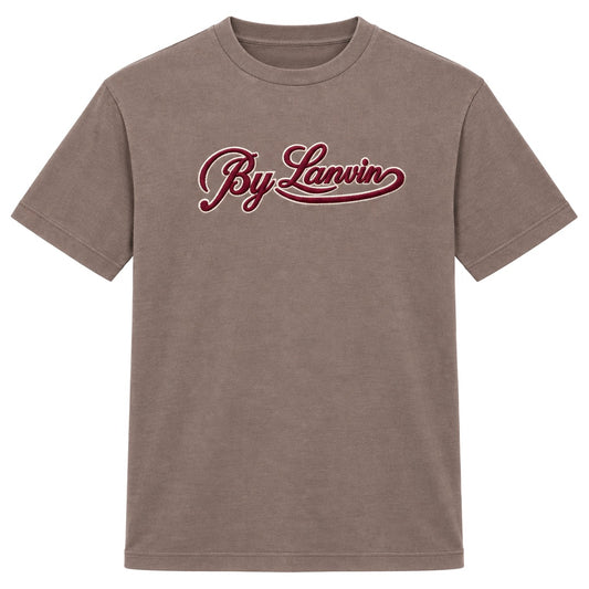 By Lanvin Script Logo Brown T-Shirt S