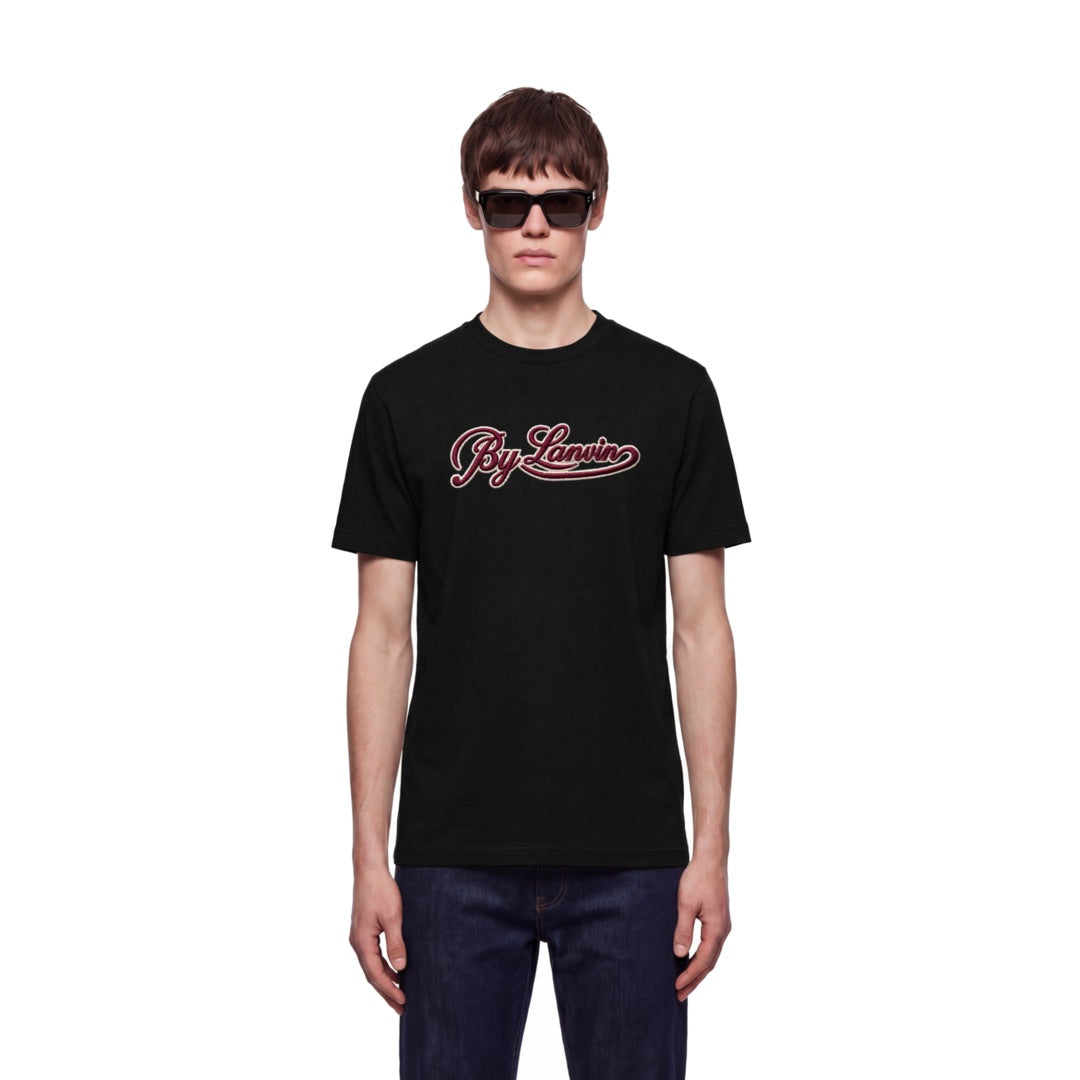 By Lanvin Script Logo Black T-Shirt S