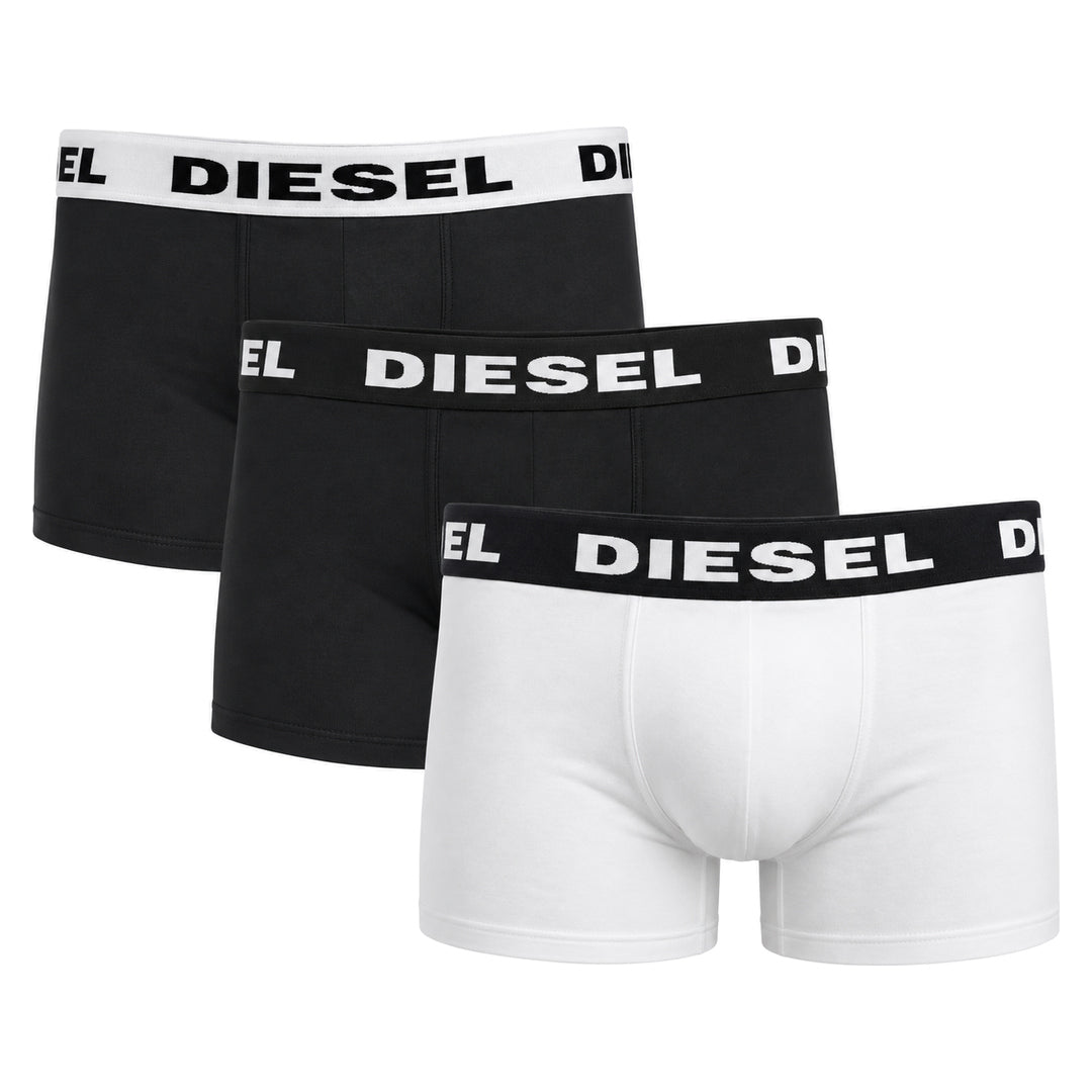 Diesel UMBX-Shawn-Out Boxers Black, White & Grey Men's 3 Pack Boxer Trunks XL