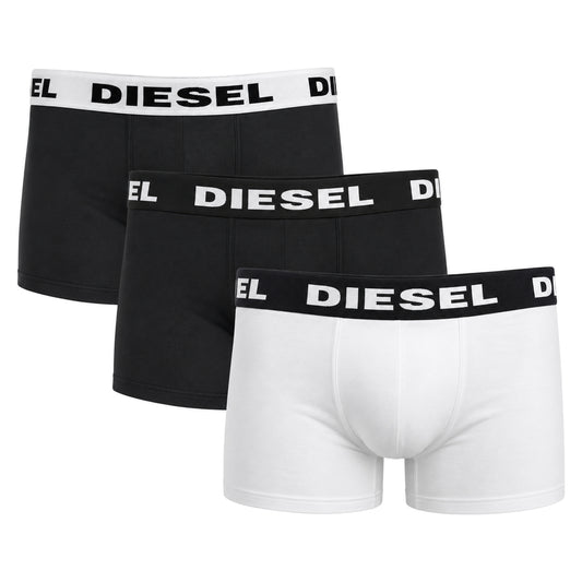 Diesel UMBX-Shawn-Out Boxers Black, White & Grey Men's 3 Pack Boxer Trunks XL