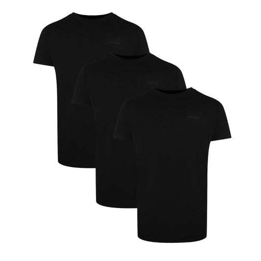 Palm Angels Tri-Pack Tonal Classic Logo Black T-Shirts