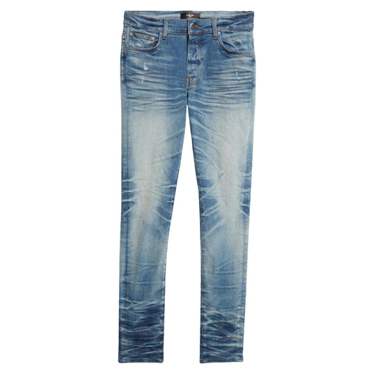 Amiri Stack Jean Honeycomb Indigo