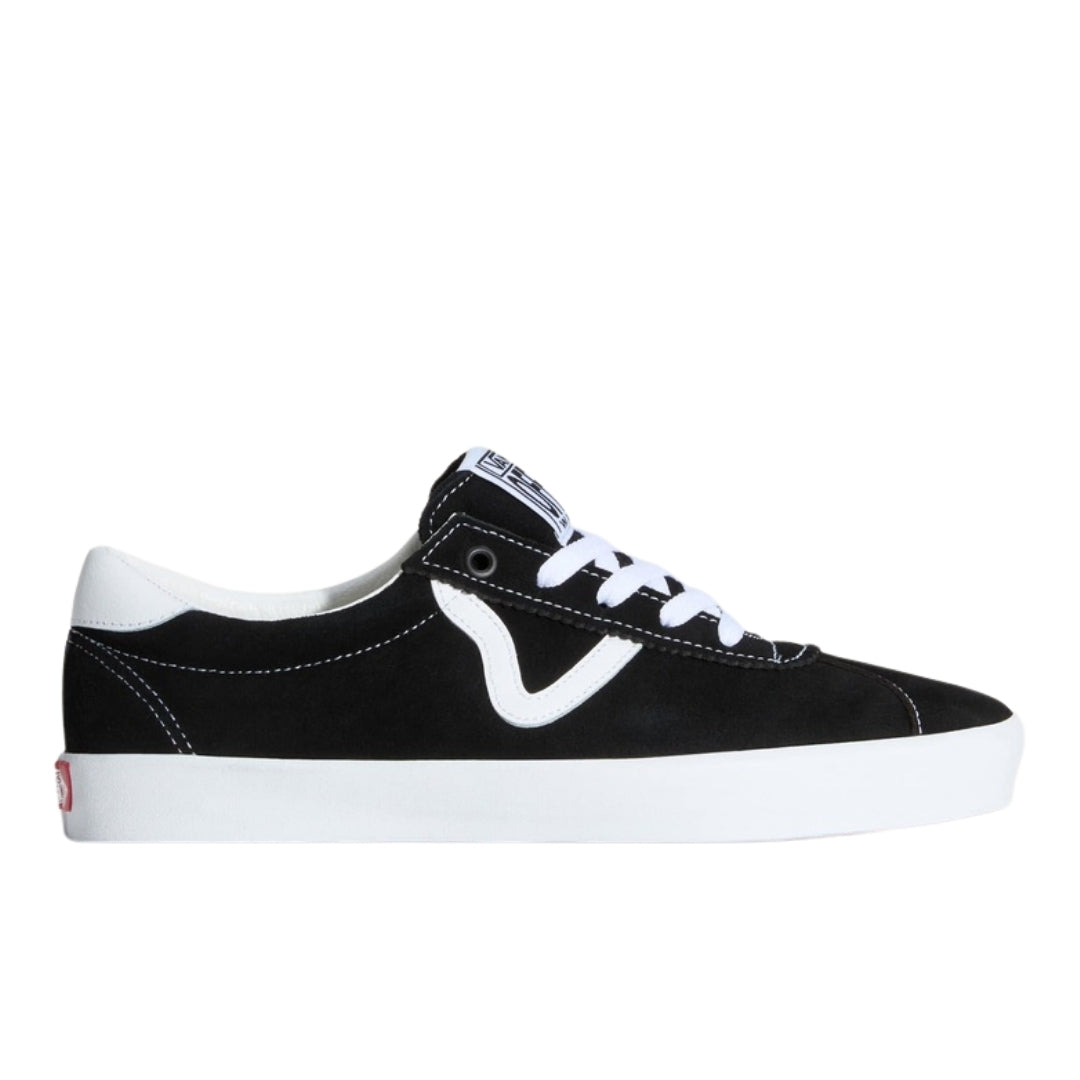 Vans Sport Low Black White Casual Trainers UK 3