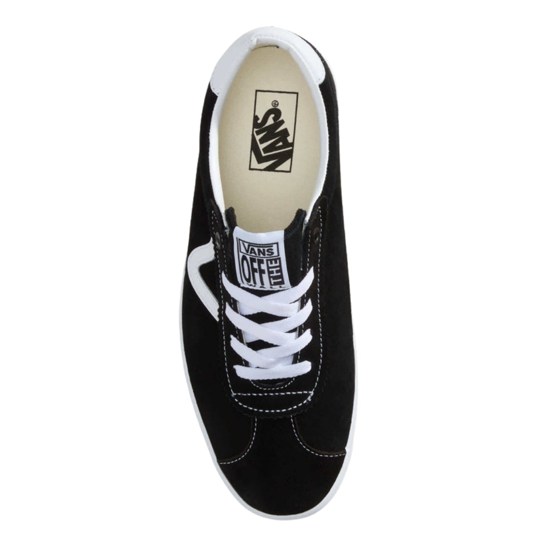 Vans Sport Low Black White Casual Trainers UK 3