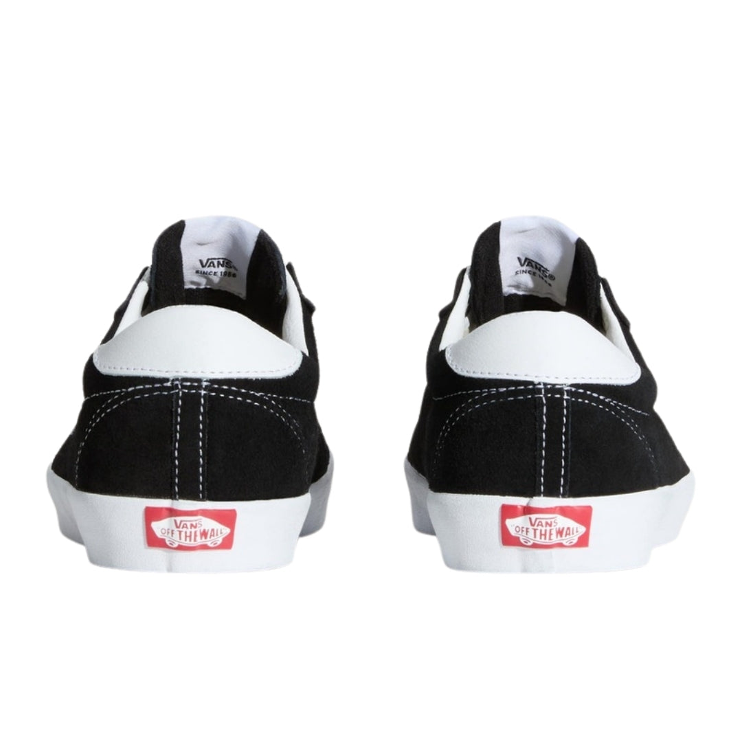 Vans Sport Low Black White Casual Trainers UK 3