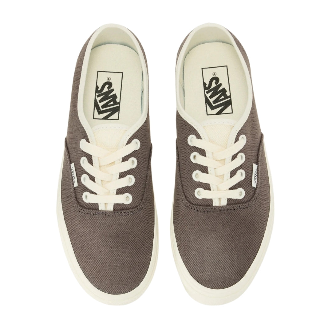 Vans Authentic Linen Turkish Coffee Brown Trainers UK 7.5