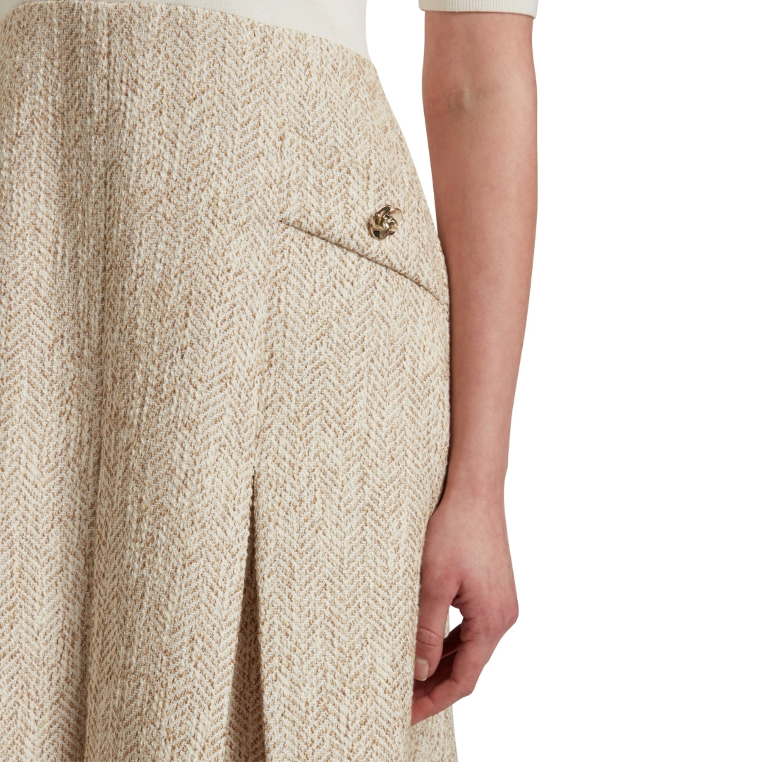 Ted Baker WMH VULPAD Knit Bodice Boucle Mini Dress 6