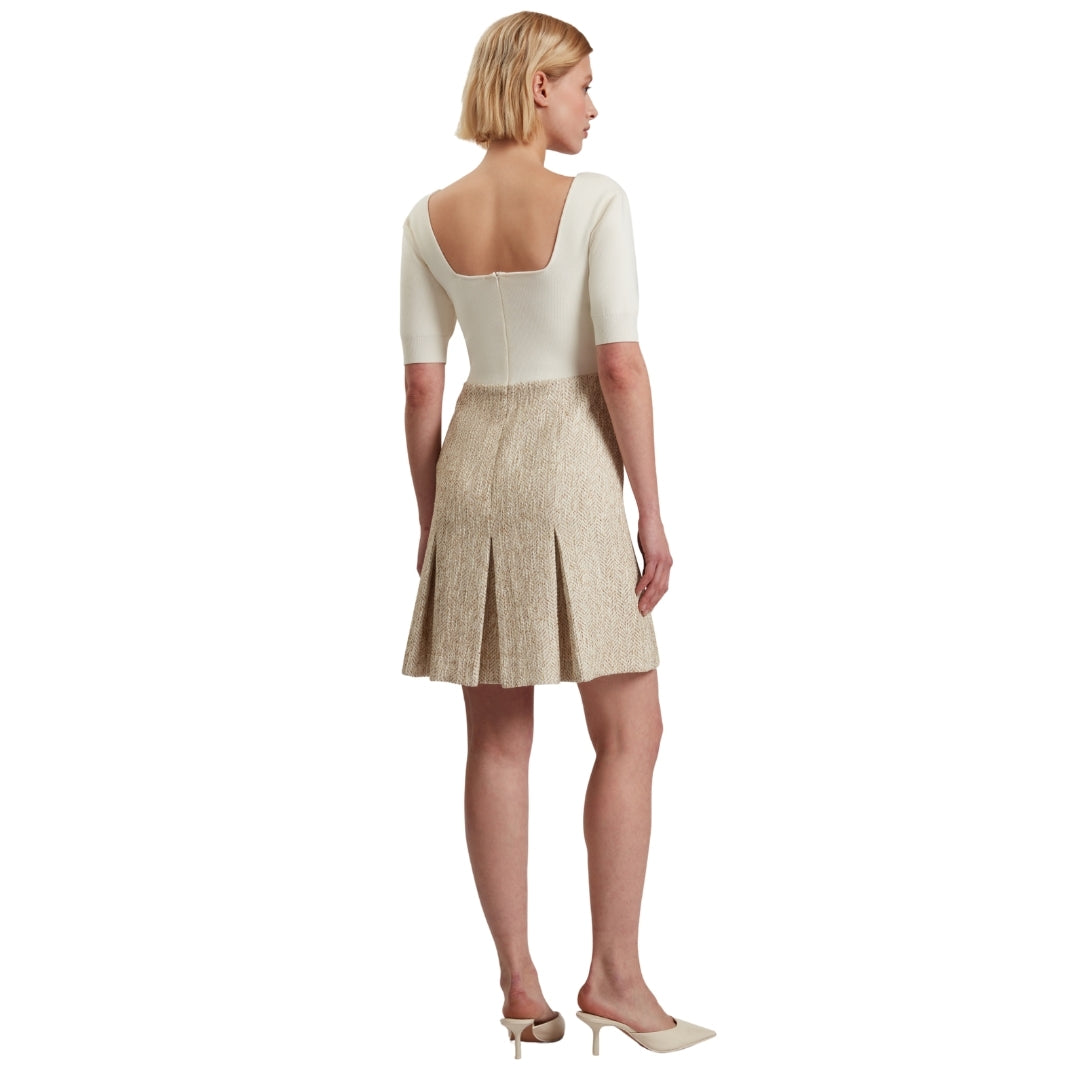 Ted Baker WMH VULPAD Knit Bodice Boucle Mini Dress 6