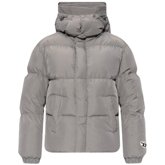 Diesel Plain Grey Winter Jacket S