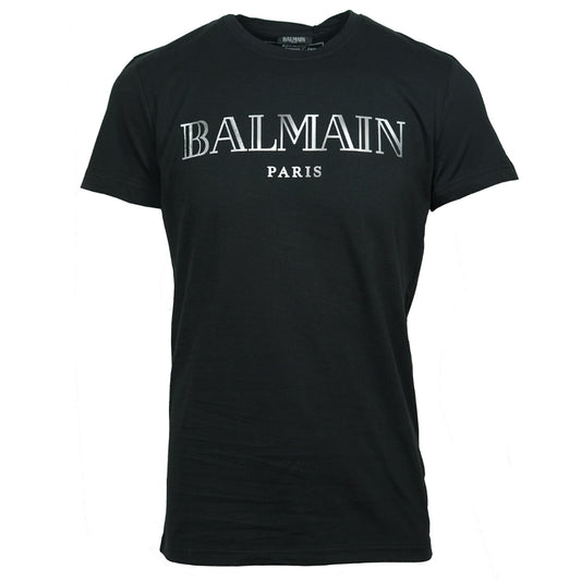 Balmain Sparkle Logo Black T-Shirt