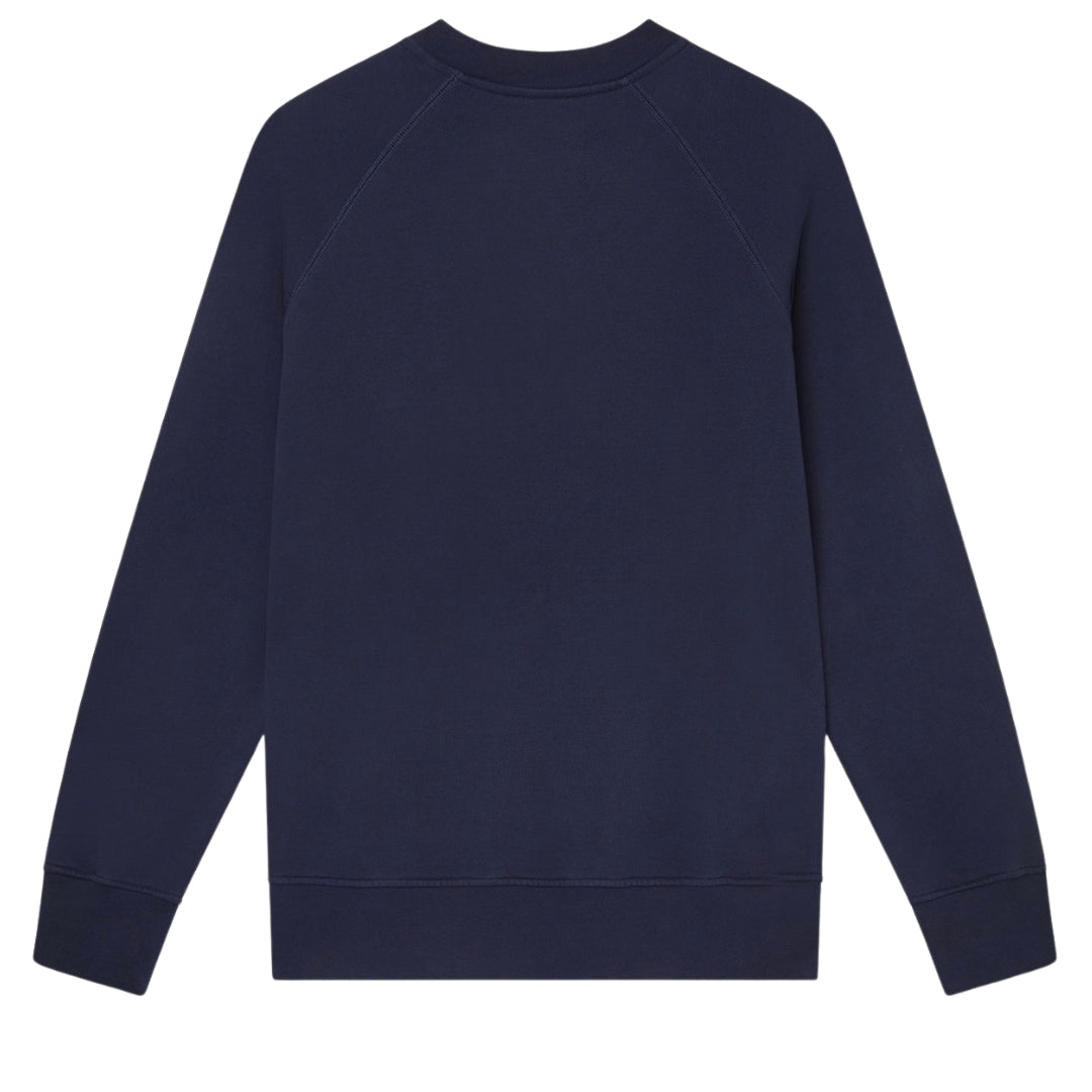 Casablanca Embroidered Sweatshirt Stacked Logo Navy Blue Sweatshirt