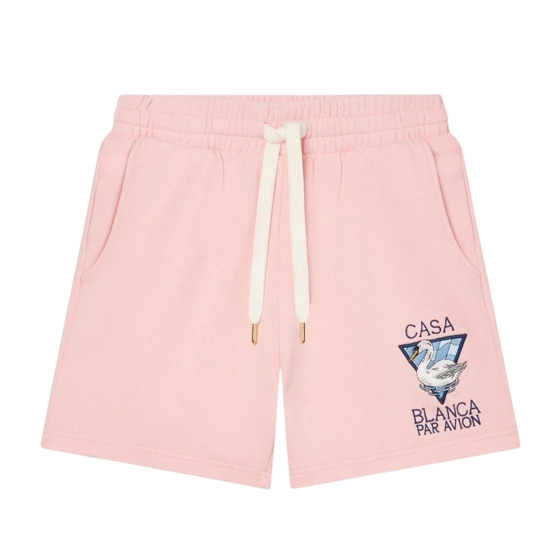 Casablanca Embroidered Casablanca Par Avion Pink Shorts