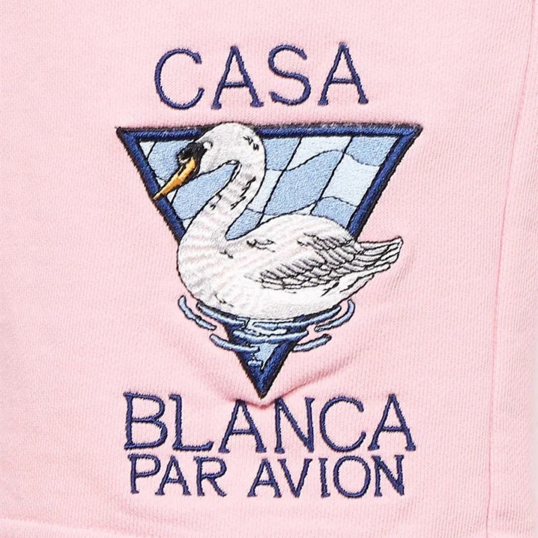 Casablanca Embroidered Casablanca Par Avion Pink Shorts