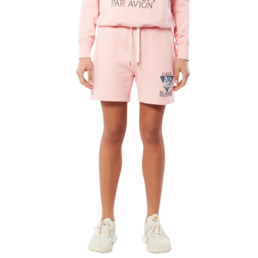 Casablanca Embroidered Casablanca Par Avion Pink Shorts