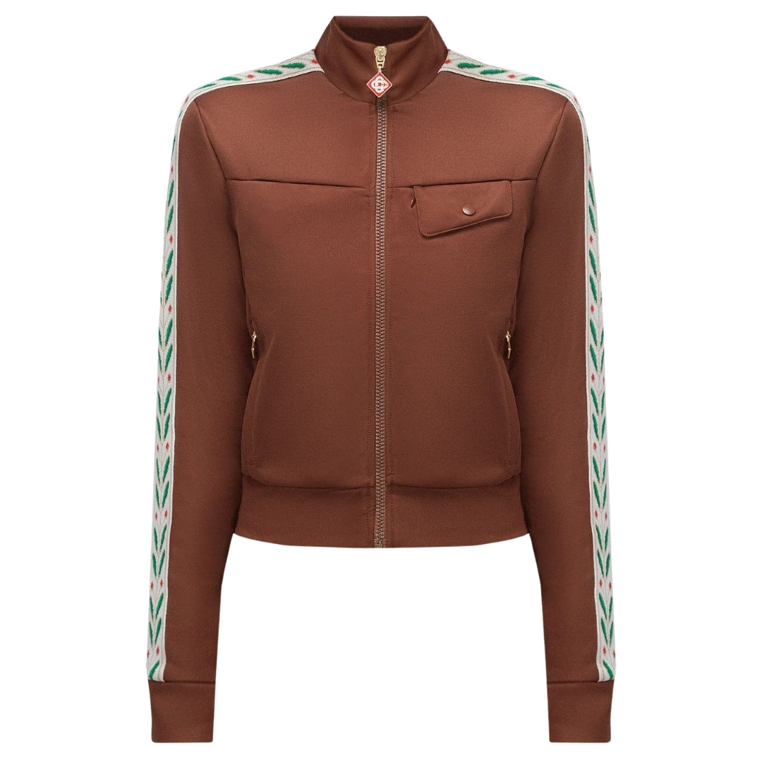 Casablanca Laurel Track Top Brown Jackets