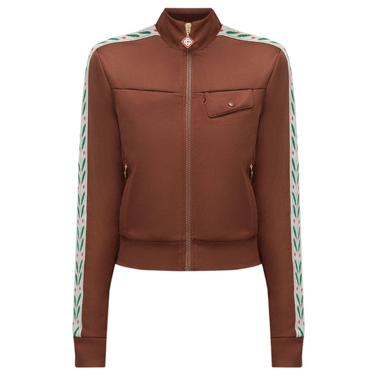 Casablanca Laurel Track Top Brown Jackets