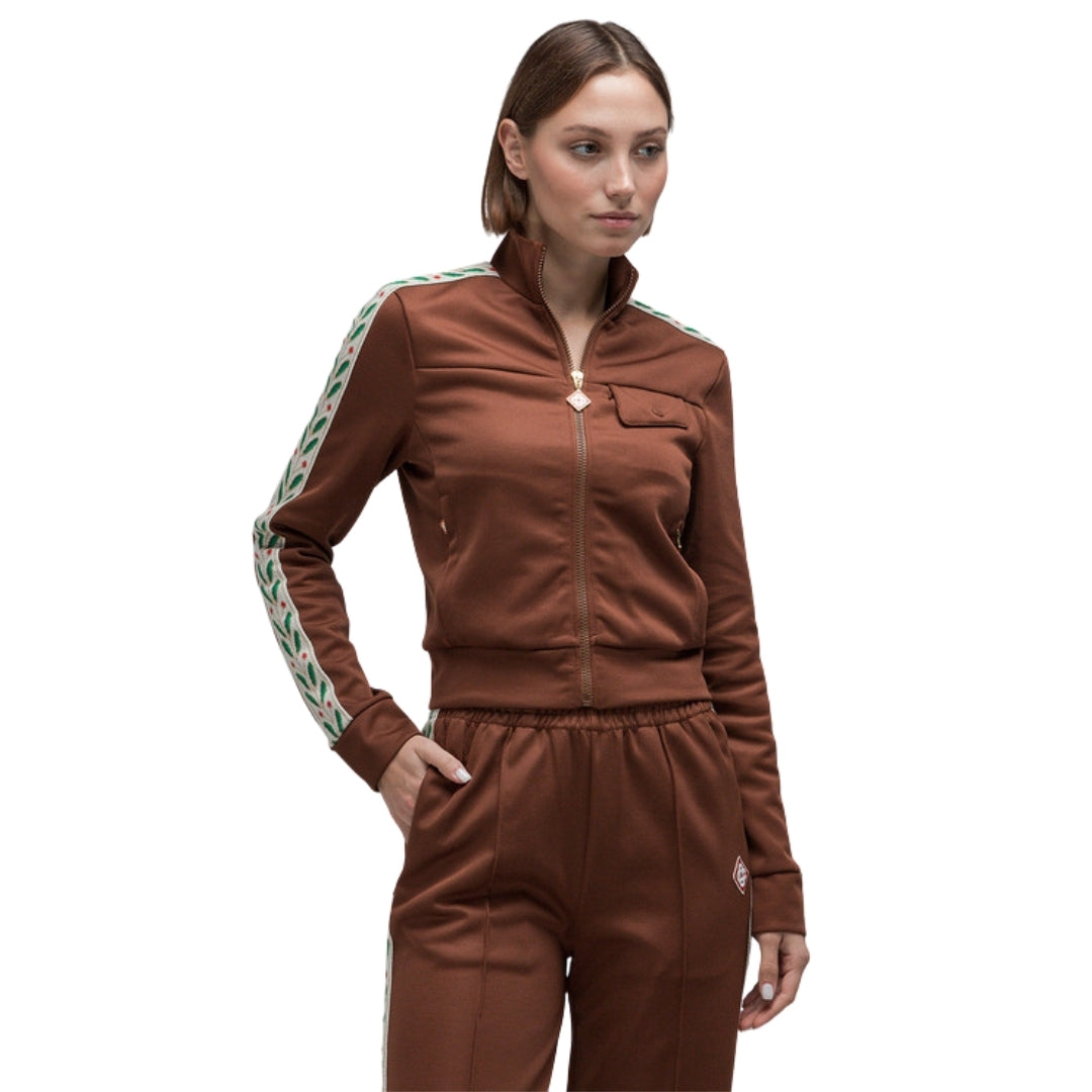 Casablanca Laurel Track Top Brown Jackets