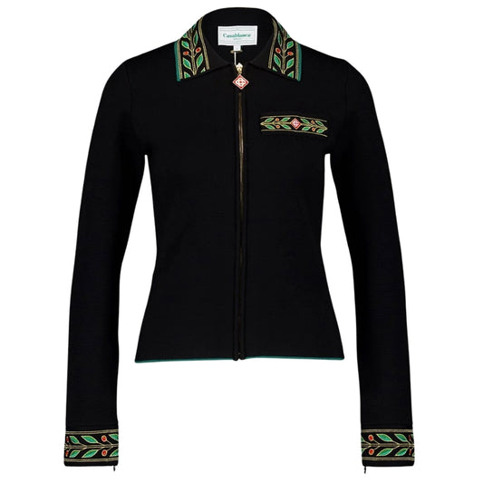 Casablanca Embroidered Laurel Black Jackets