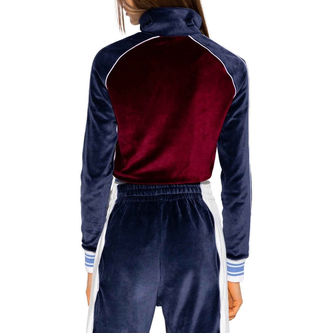 Casablanca Panelled Track Top Burgundy Jacket