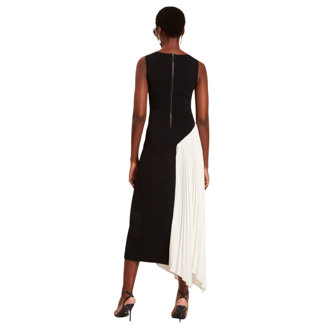 Ted Baker Zeera Sleeveless Black Knit Dress with Contrast Pane