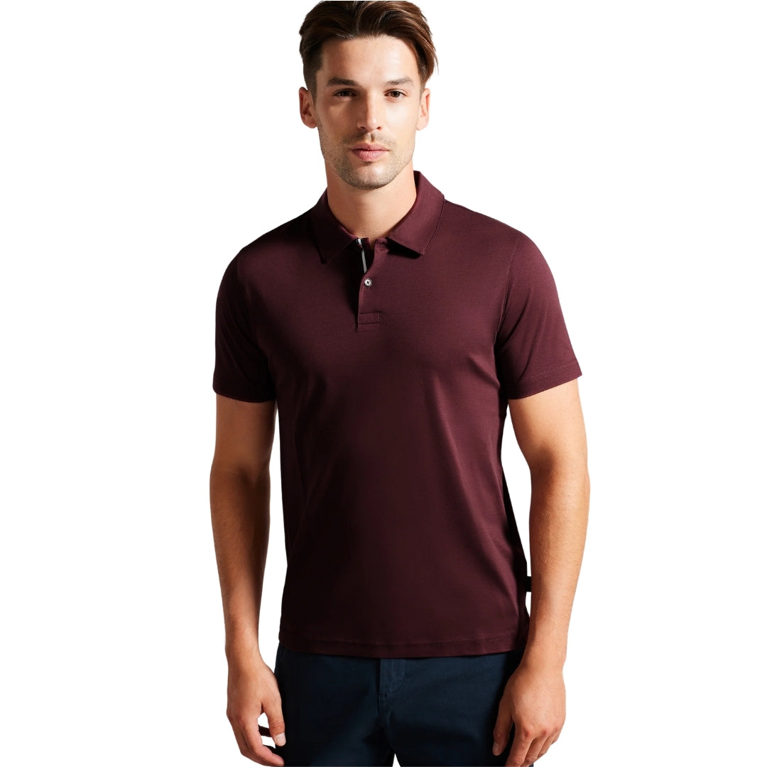 Ted Baker Zeiter Maroon Soft Touch Polo Shirt