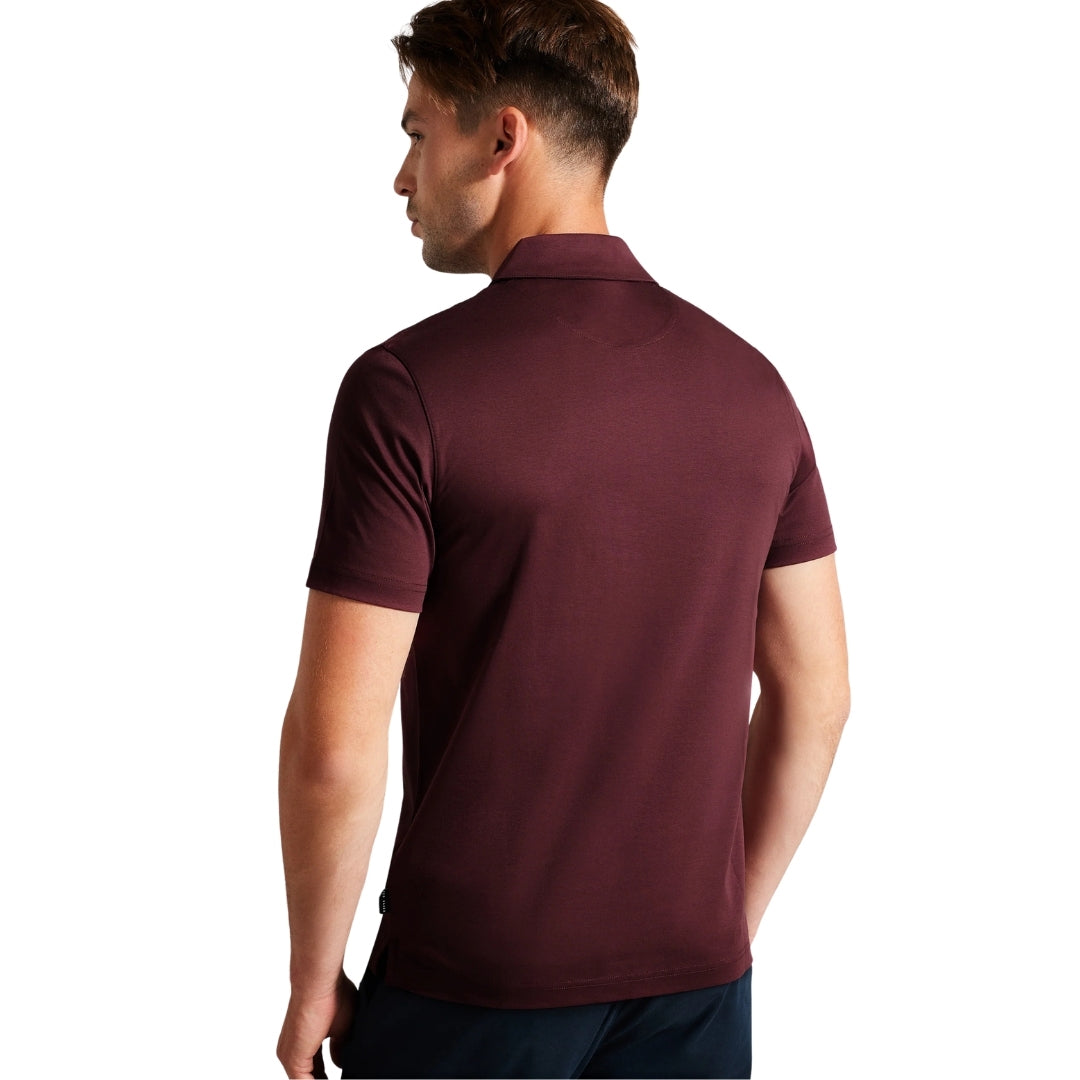 Ted Baker Zeiter Maroon Soft Touch Polo Shirt