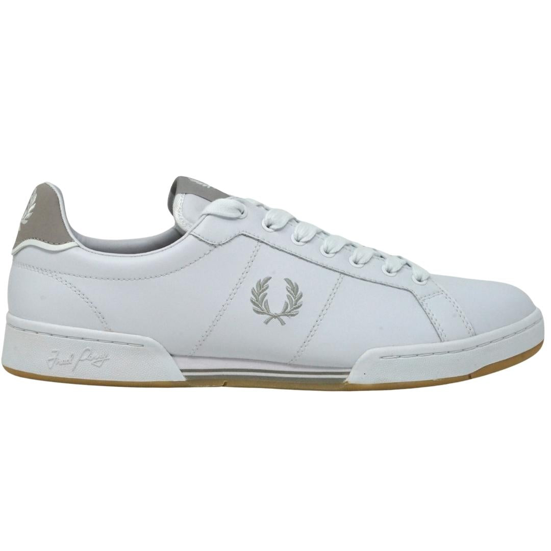 B722 Fred Perry B6202 200 B722 White Leather Trainers – Nova Clothing