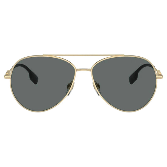 Burberry Dark Grey Lensed Gold Sunglasses