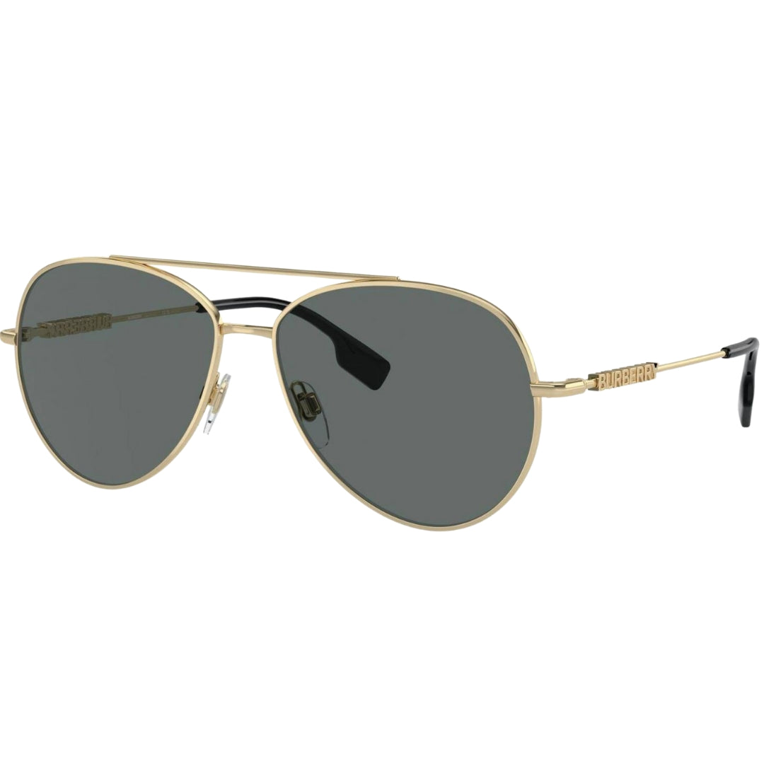 Burberry Dark Grey Lensed Gold Sunglasses