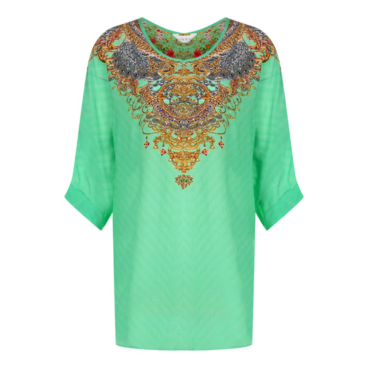 Inoa Chartreuse 12007 Green Silk Fish Top