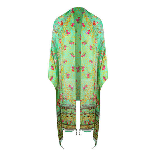 Inoa Chartreuse 12007 Green Long Rectangular Scarf