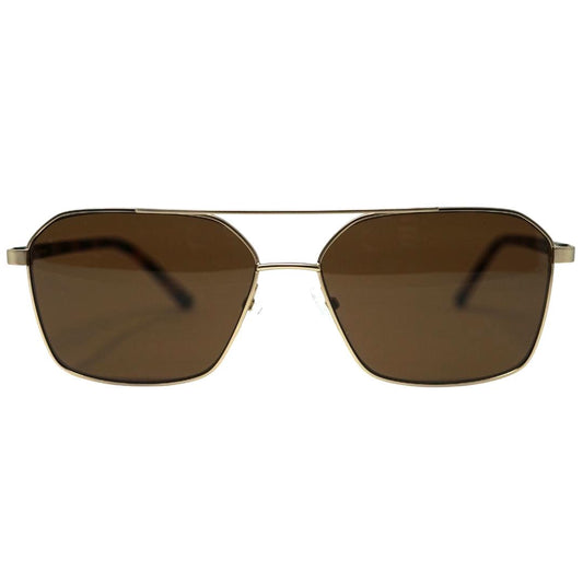 Calvin Klein Havana Brown Arms Gold Sunglasses