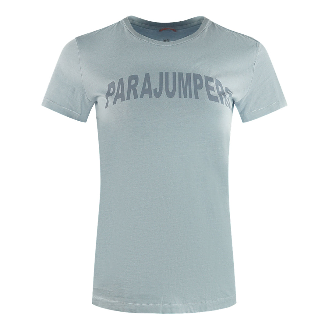 Parajumpers Cristie Brand Logo Vapour Blue T Shirt