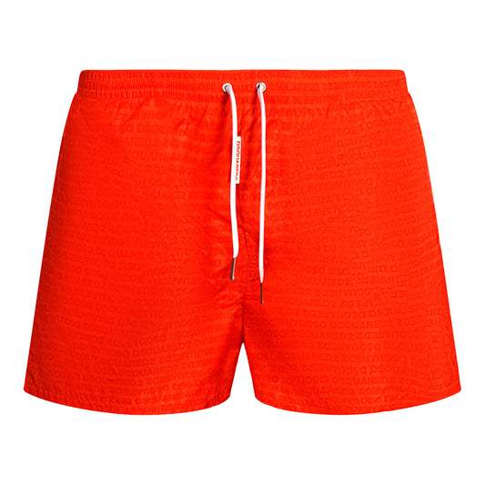 Dsquared2 All Over Design Red Swim Shorts