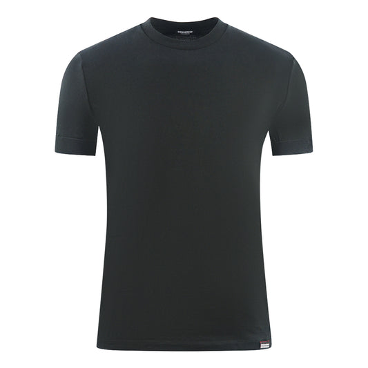 Dsquared2 Bold Brand Logo on Sleeve Black Underwear T-Shirt