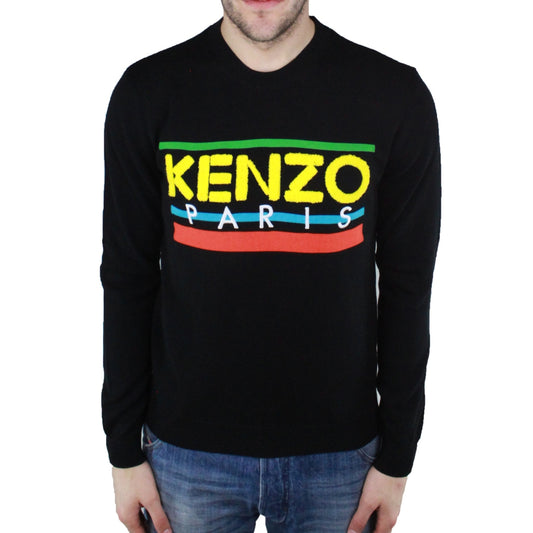 Kenzo Paris Bold Logo Black Sweatshirt