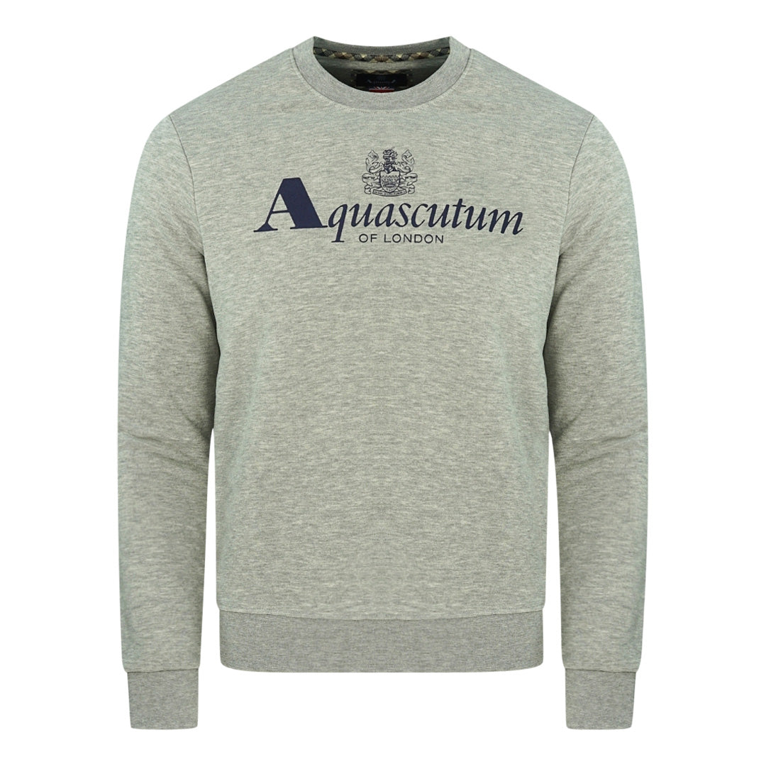 Aquascutum Of London Logo Grey Sweatshirt