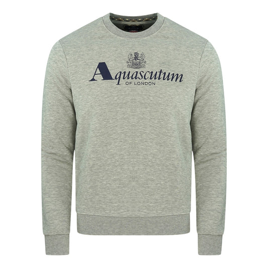 Aquascutum Of London Logo Grey Sweatshirt