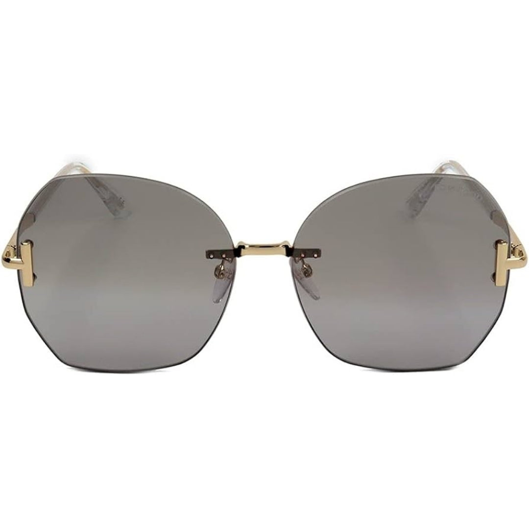 Tom Ford Ft0810 K 32C Asian Fit Gold Sunglasses