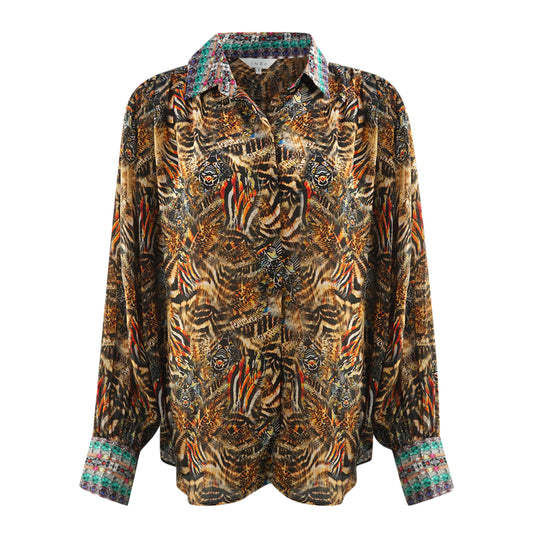 Inoa Golden Eagle 120214 Multicoloured Puff Sleeve Shirt