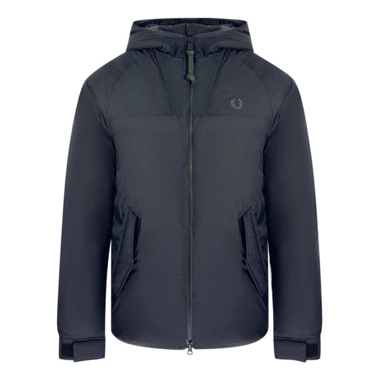 Fred Perry Instulated Black Hooded Jacket