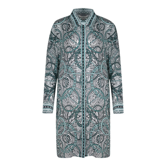 Inoa Jafari 1202111 Green Shirt Dress