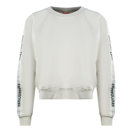 Parajumpers Lauk Brand Logo Taped Sleeve Birch Jumper