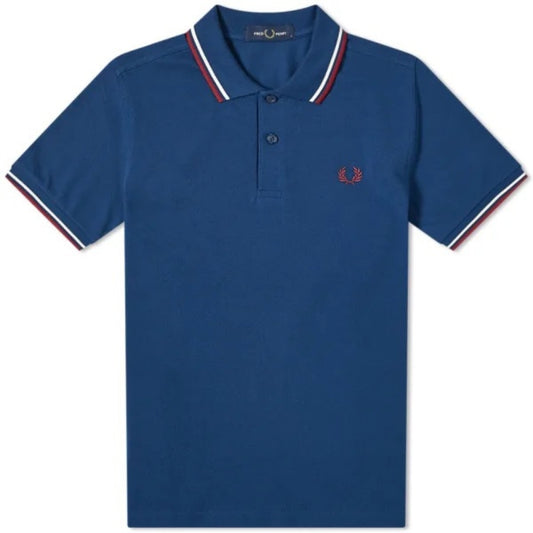 Fred Perry Twin Tipped M3600 588 Blue Polo Shirt