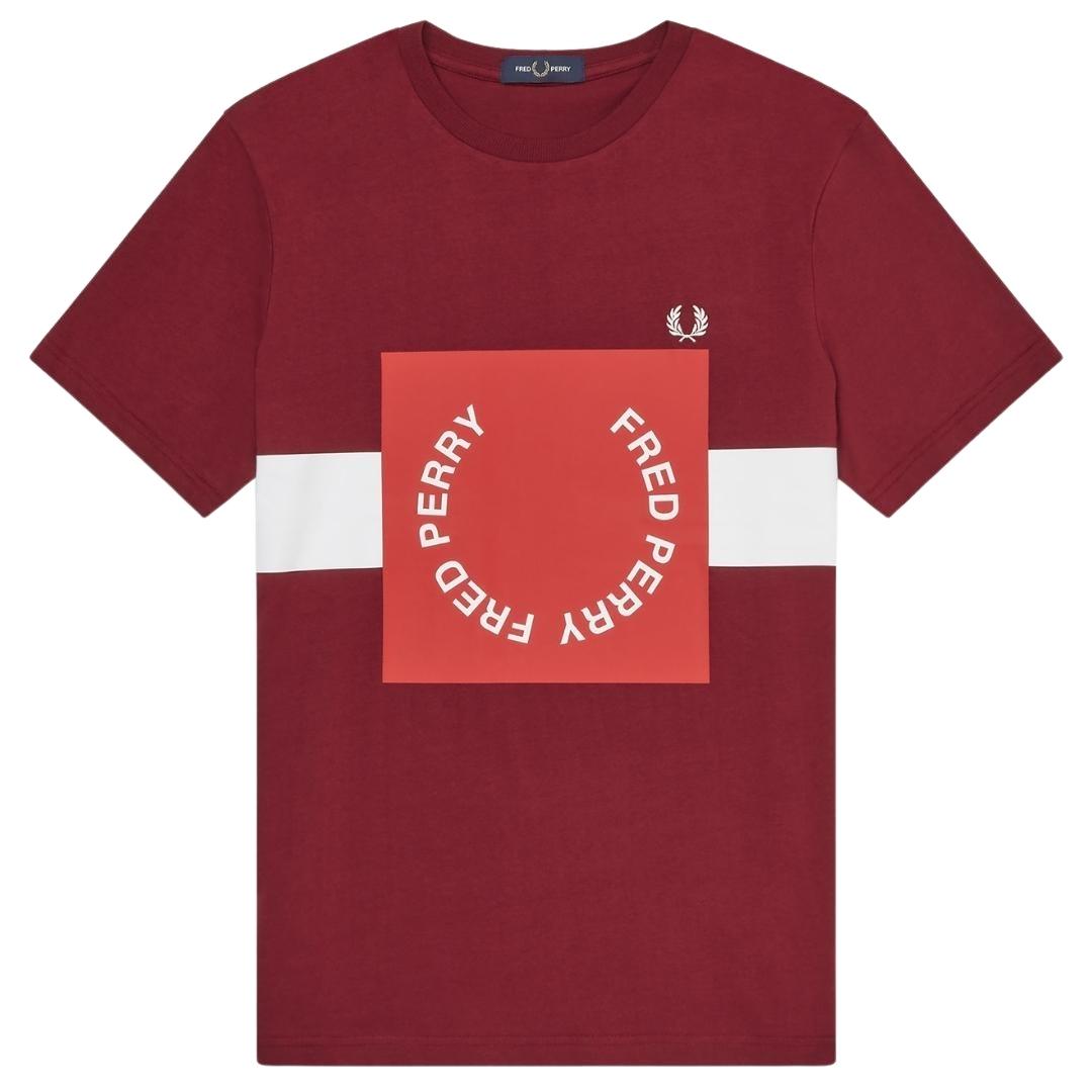 Fred Perry  Graphic Red T-Shirt