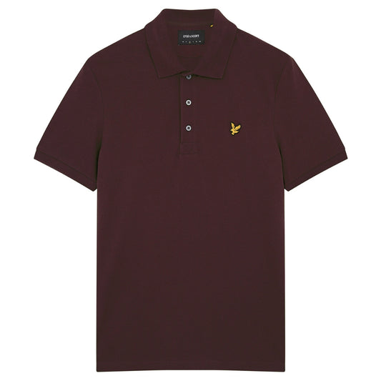 Lyle & Scott Branded Chest Logo Sediment Polo Shirt