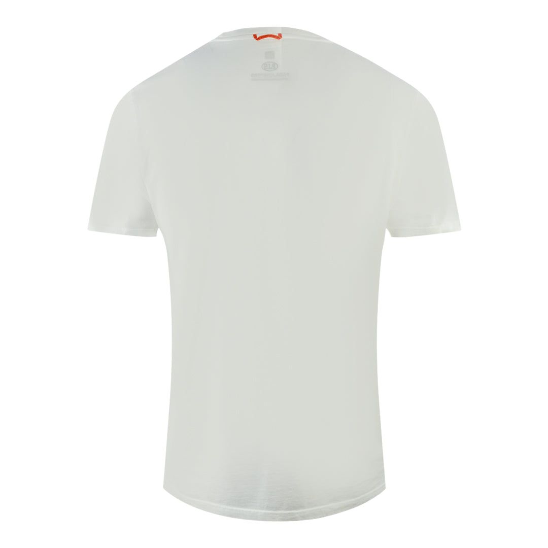 Parajumpers Nate Tee Printed Logo White T Shirt