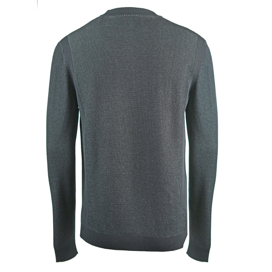 Kenzo Textiled Design Plain Black Jumper